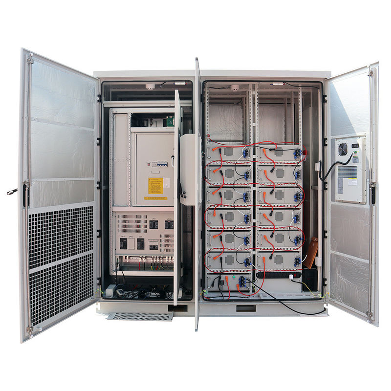 Enerji Depolama Kabini 50W 100kW Lityum İyon Fosfat 100ah Dış Mekan Pil Depolama