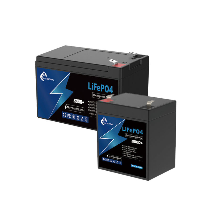 6ah 8ah 12V Lifepo4 Pil Enerji Hücresi Uzun Ömürlü Li Ion Pil Paketi