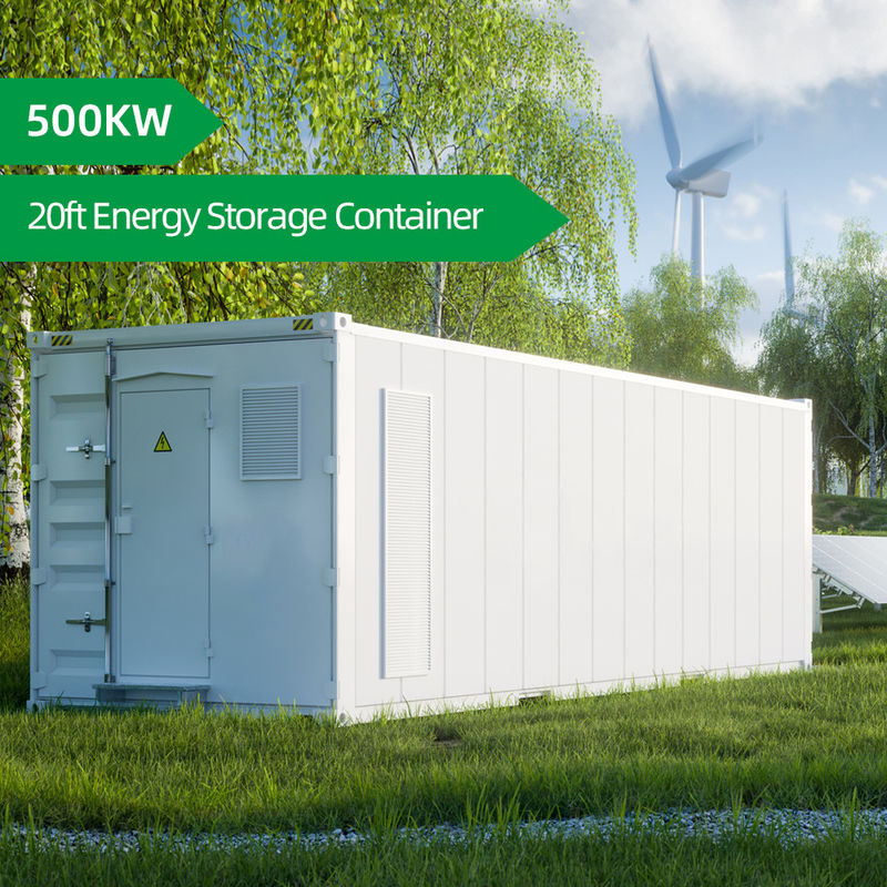 500KW Batarya Lityum Sistemi Konteyner Endüstri İçin 20ft Güneş Enerjisi Depolama Konteyneri