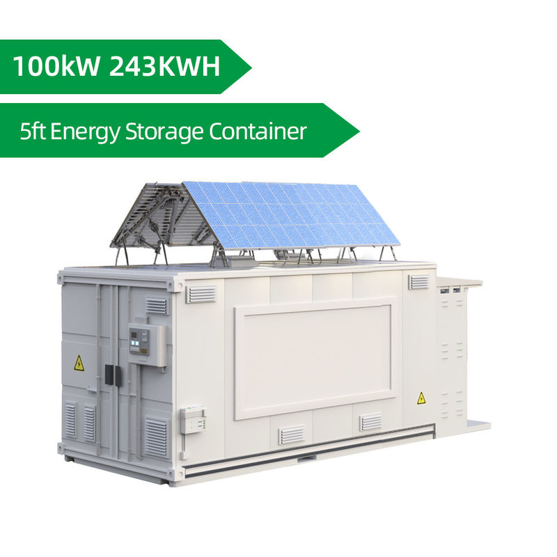 YouNatural 5ft enerji depolama konteyneri 100KW lityum iyonlu batarya enerji depolama sistemi