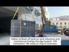 100kw/233kwh şebeke dışı/şebeke içi Endüstriyel ve Ticari Enerji Depolama Sistemi ((5ft Konteyner)